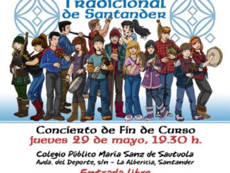 Jueves 29 de mayo, 19.30 Concierto fin de curso de la Escuela de Música Tradicional de Santander
