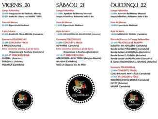 Del viernes 20 al domingo 22 de junio Folkomillas Festival.