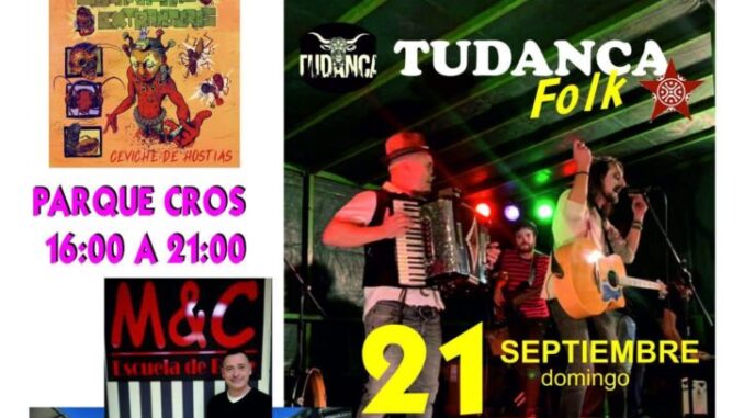 Domingo 21 de septiembre Tudanca Folk en el parque de Cros